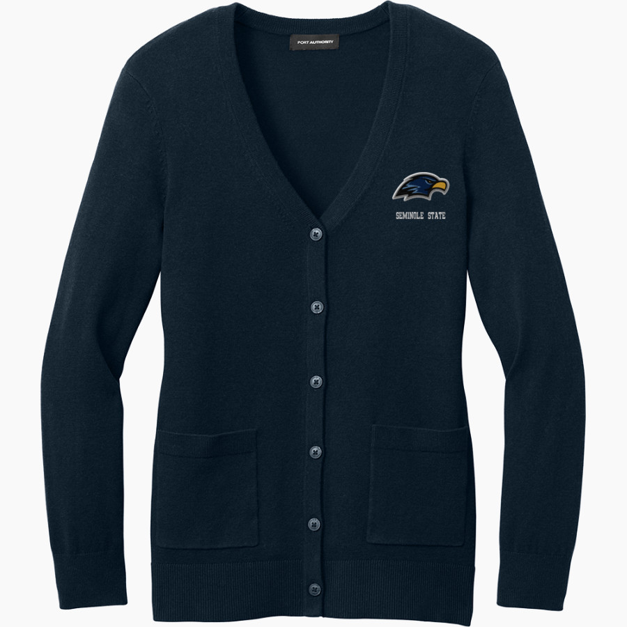 Seminole State College Raiders <span class="pdp-name-mascot">Seminole State Raiders</span> Port Authority Women's Easy Care Button-Up Cardigan Sweater