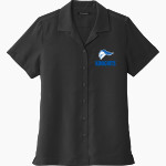 ROCKY BAYOU CHRISTIAN SCHOOL KNIGHTS Port Authority Women's Short Sleeve Performance Staff Shirt Front Thumbnail