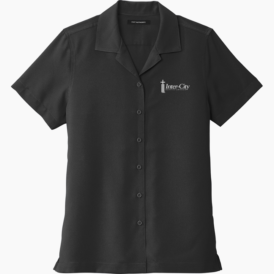Inter-City Baptist Inter-City Baptist H <span class="pdp-name-mascot">Inter-City Baptist High School</span> Port Authority Women's Short Sleeve Performance Staff Shirt