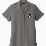 Mt. Hood Community College Mt. Hood Community C <span class="pdp-name-mascot">Mt. Hood Community College</span> Port Authority Women's Short Sleeve Performance Staff Shirt Front Thumbnail