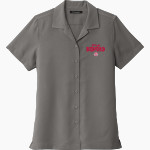 BEDFORD SCHOOLS KICKING MULES <span class="pdp-name-mascot">BEDFORD PUBLIC KICKING MULES</span> Port Authority Women's Short Sleeve Performance Staff Shirt Front Thumbnail
