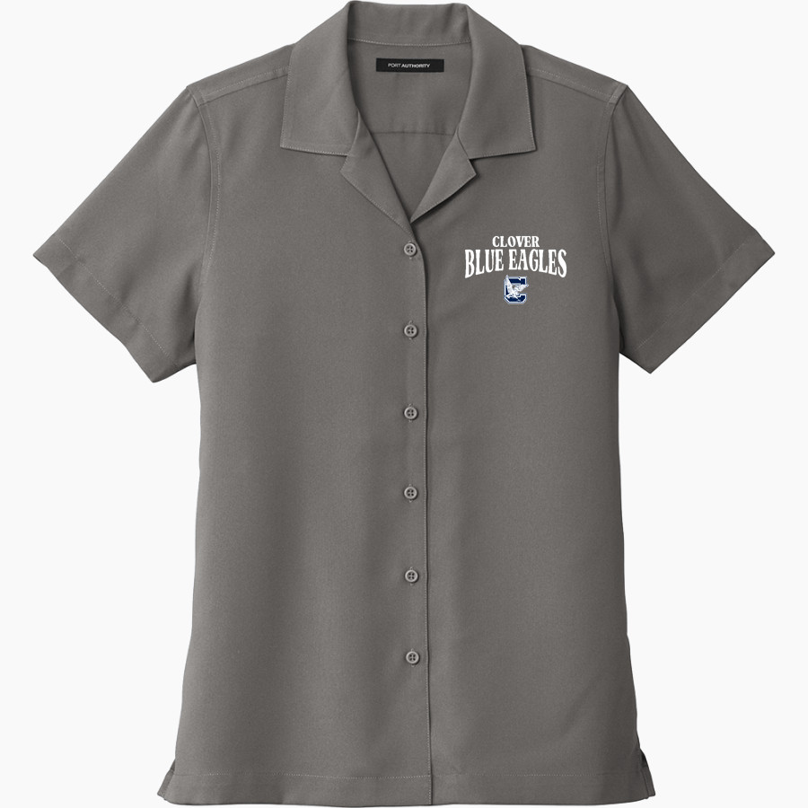 CLOVER HIGH SCHOOL BLUE EAGLES <span class="pdp-name-mascot">CLOVER BLUE EAGLES</span> Port Authority Women's Short Sleeve Performance Staff Shirt
