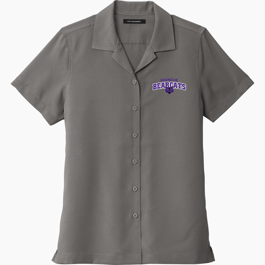 MUNCIE CENTRAL HIGH SCHOOL BEARCATS <span class="pdp-name-mascot">MUNCIE BEARCATS</span> Port Authority Women's Short Sleeve Performance Staff Shirt