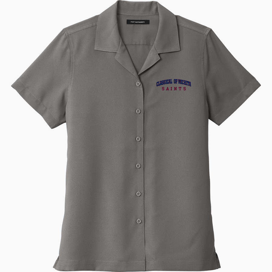 Classical Of Wichita Saints <span class="pdp-name-mascot">Classical Of Wichita Saints</span> Port Authority Women's Short Sleeve Performance Staff Shirt