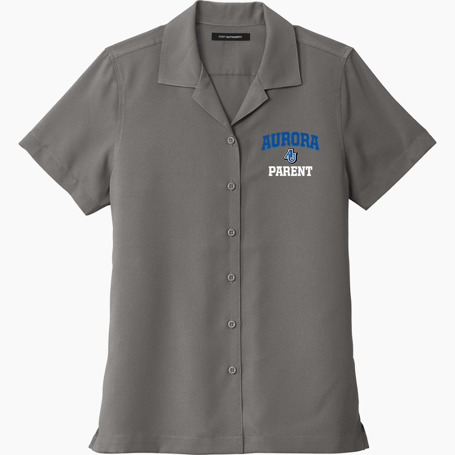 Aurora University Spartans Online Store <span class="pdp-name-mascot">Aurora Spartans</span> Port Authority Women's Short Sleeve Performance Staff Shirt