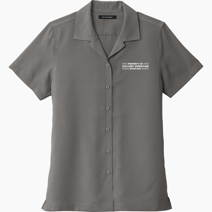 Calvary Christian Spartans <span class="pdp-name-mascot">Calvary Christian Spartans</span> Port Authority Women's Short Sleeve Performance Staff Shirt