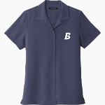 Brandeis Judges Online Store <span class="pdp-name-mascot">Brandeis Judges</span> Port Authority Women's Short Sleeve Performance Staff Shirt Front Thumbnail