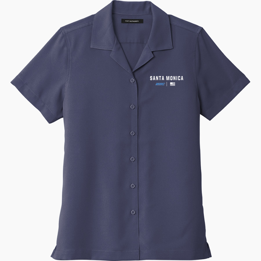 Santa Monica Corsairs <span class="pdp-name-mascot">Santa Monica College Corsairs</span> Port Authority Women's Short Sleeve Performance Staff Shirt
