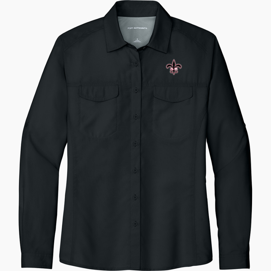 Santa Barbara Saints Football <span class="pdp-name-mascot">Santa Barbara Saints Football</span> Port Authority Women's UV Daybreak Long-Sleeve Shirt