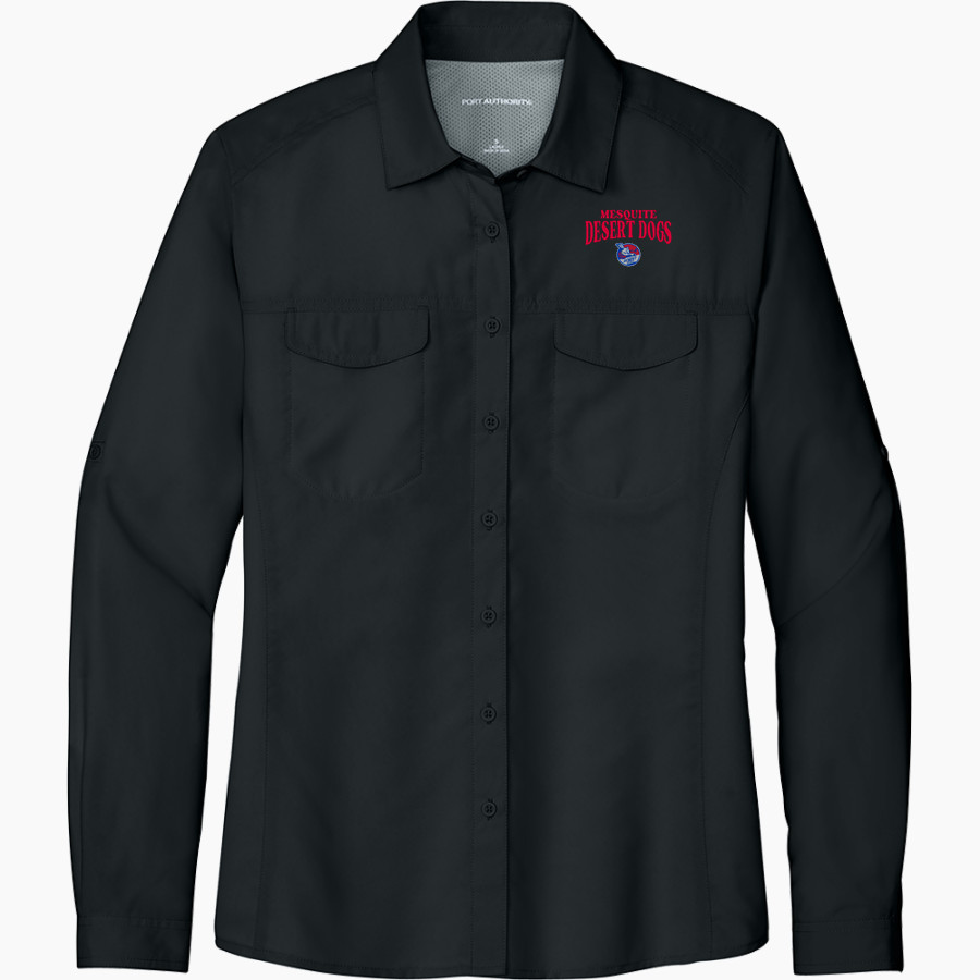 Mesquite Desert Dogs Port Authority Women's UV Daybreak Long-Sleeve Shirt