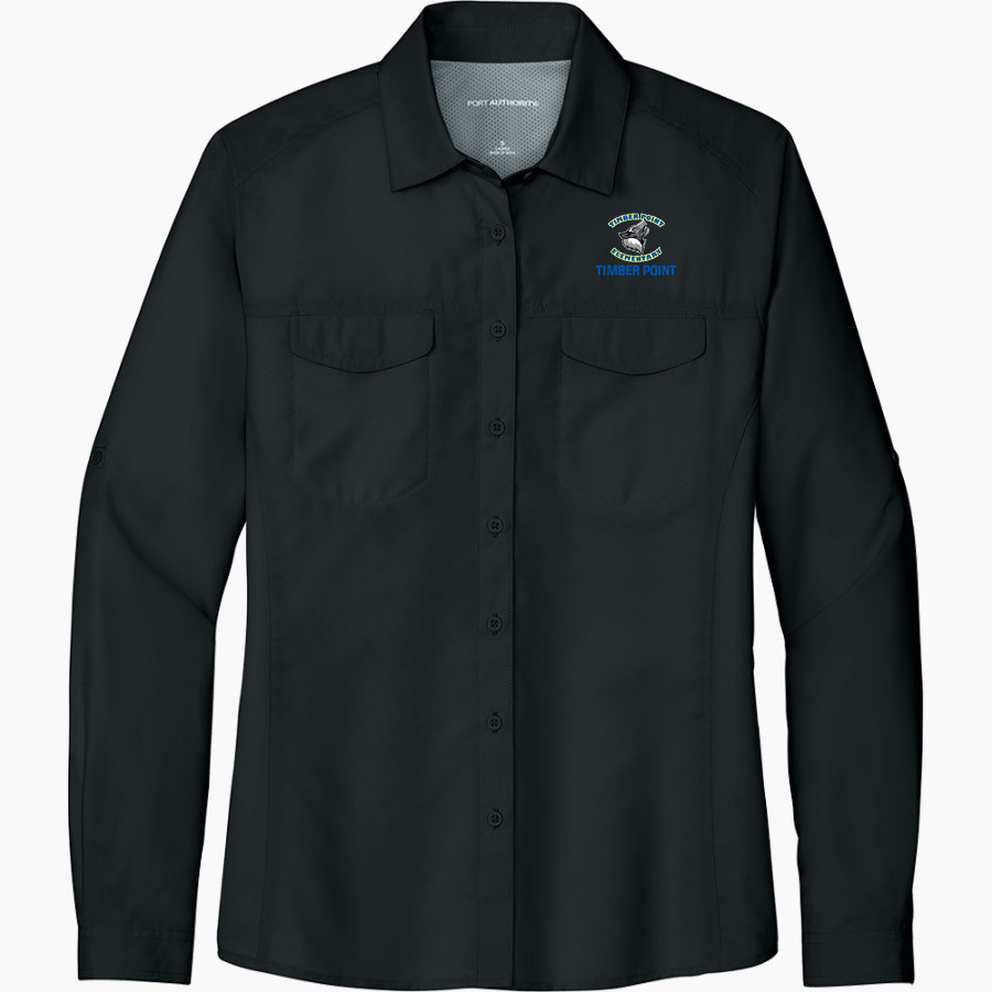 Timber Point Wolves <span class="pdp-name-mascot">Timber Point Wolves</span> Port Authority Women's UV Daybreak Long-Sleeve Shirt
