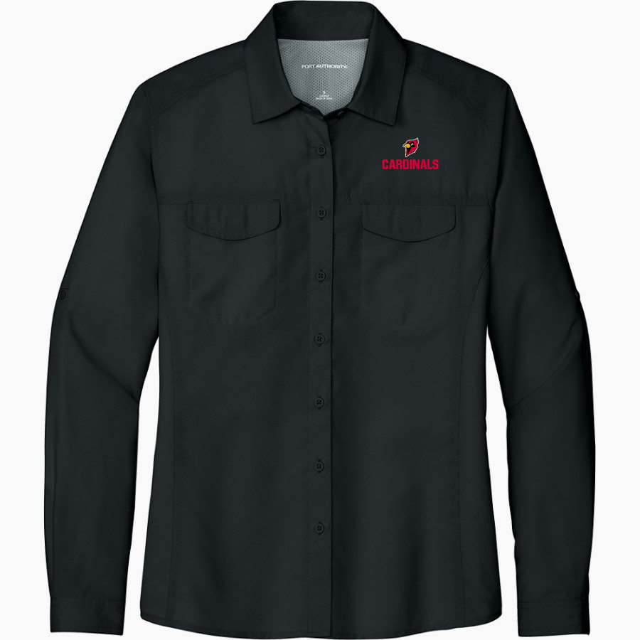 Otterbein University Cardinals Port Authority Women's UV Daybreak Long-Sleeve Shirt