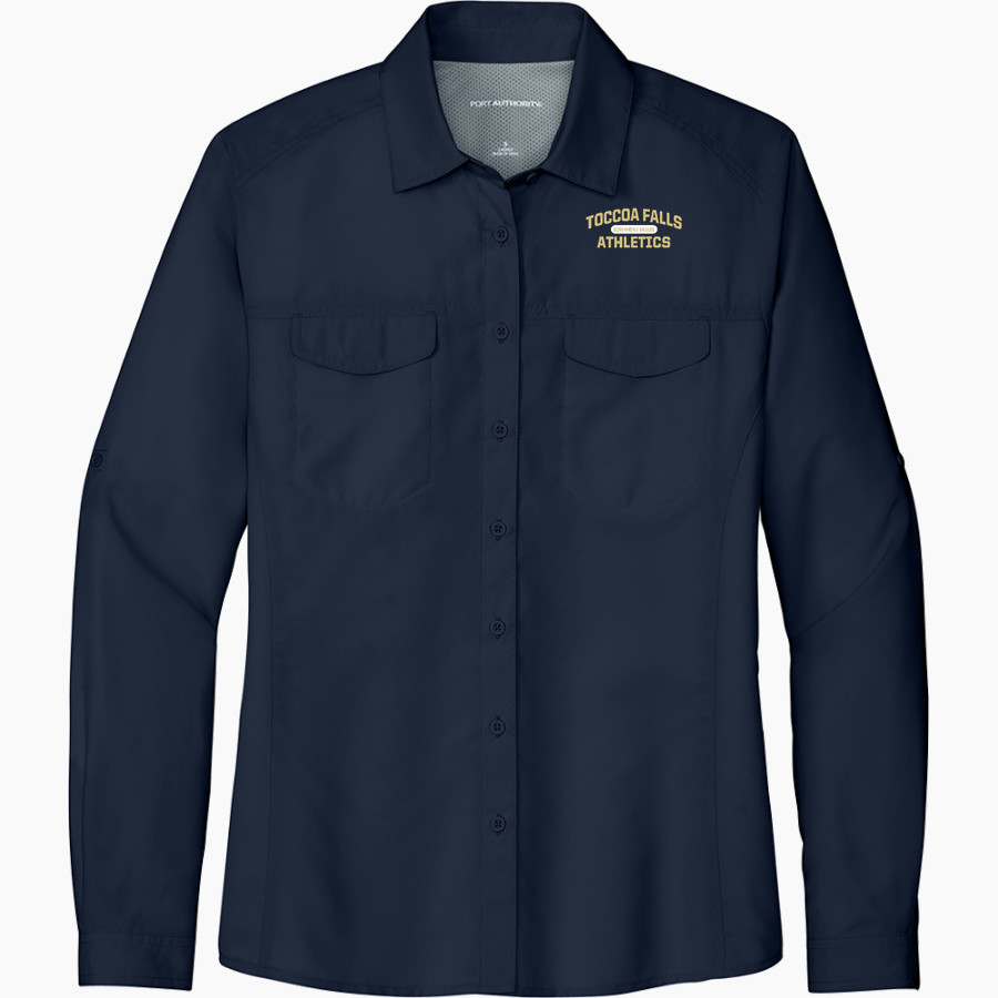 Toccoa Falls EAGLES <span class="pdp-name-mascot">TOCCOA FALLS COLLEGE EAGLES</span> Port Authority Women's UV Daybreak Long-Sleeve Shirt