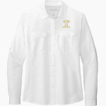 Trinity College Bantams The Official Online Store <span class="pdp-name-mascot">Trinity Bantams</span> Port Authority Women's UV Daybreak Long-Sleeve Shirt Front Thumbnail