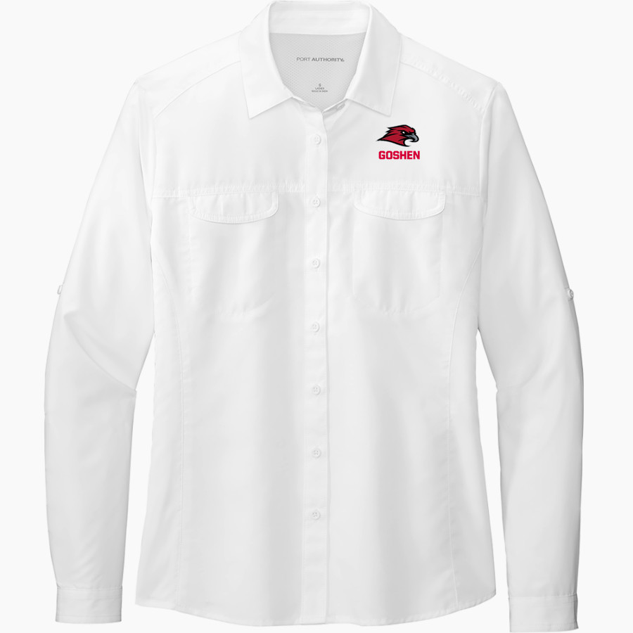 Goshen RedHawks <span class="pdp-name-mascot">Goshen RedHawks</span> Port Authority Women's UV Daybreak Long-Sleeve Shirt
