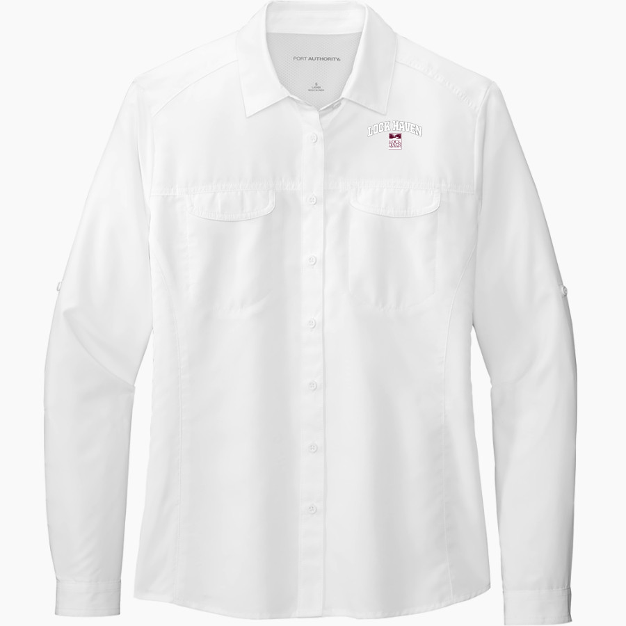 Lock Haven Bald Eagles Port Authority Women's UV Daybreak Long-Sleeve Shirt