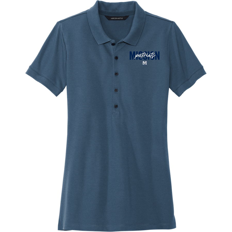 Mission University Mission University <span class="pdp-name-mascot">Mission University</span> Mercer+Mettle Women's Stretch Heavyweight Pique Polo