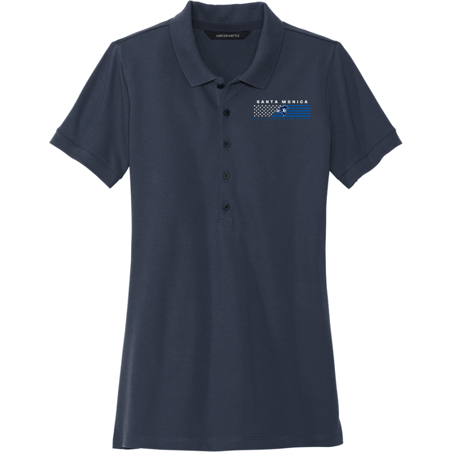 Santa Monica Corsairs <span class="pdp-name-mascot">Santa Monica College Corsairs</span> Mercer+Mettle Women's Stretch Heavyweight Pique Polo