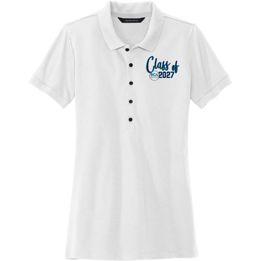 Bloomington Career Academy <span class="pdp-name-mascot">Bloomington Career Academy</span> Mercer+Mettle Women's Stretch Heavyweight Pique Polo