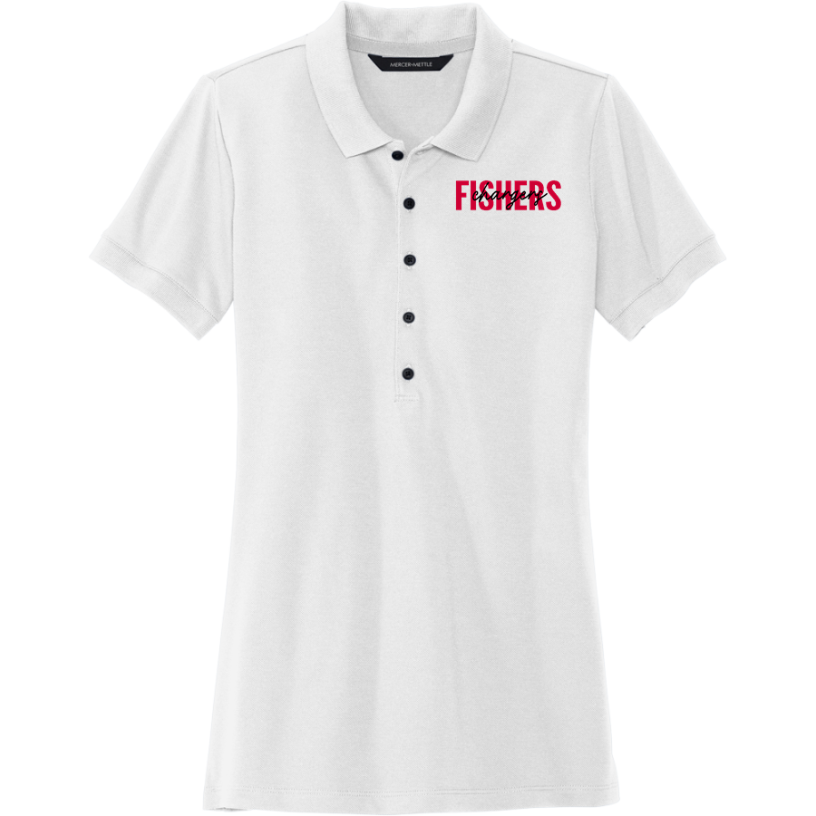 Fishers Chargers <span class="pdp-name-mascot">Fishers Chargers</span> Mercer+Mettle Women's Stretch Heavyweight Pique Polo