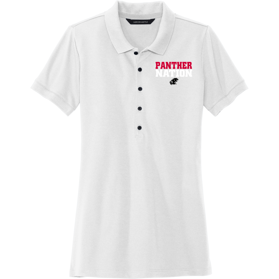EASTBROOK HIGH SCHOOL PANTHERS <span class="pdp-name-mascot">EASTBROOK PANTHERS</span> Mercer+Mettle Women's Stretch Heavyweight Pique Polo