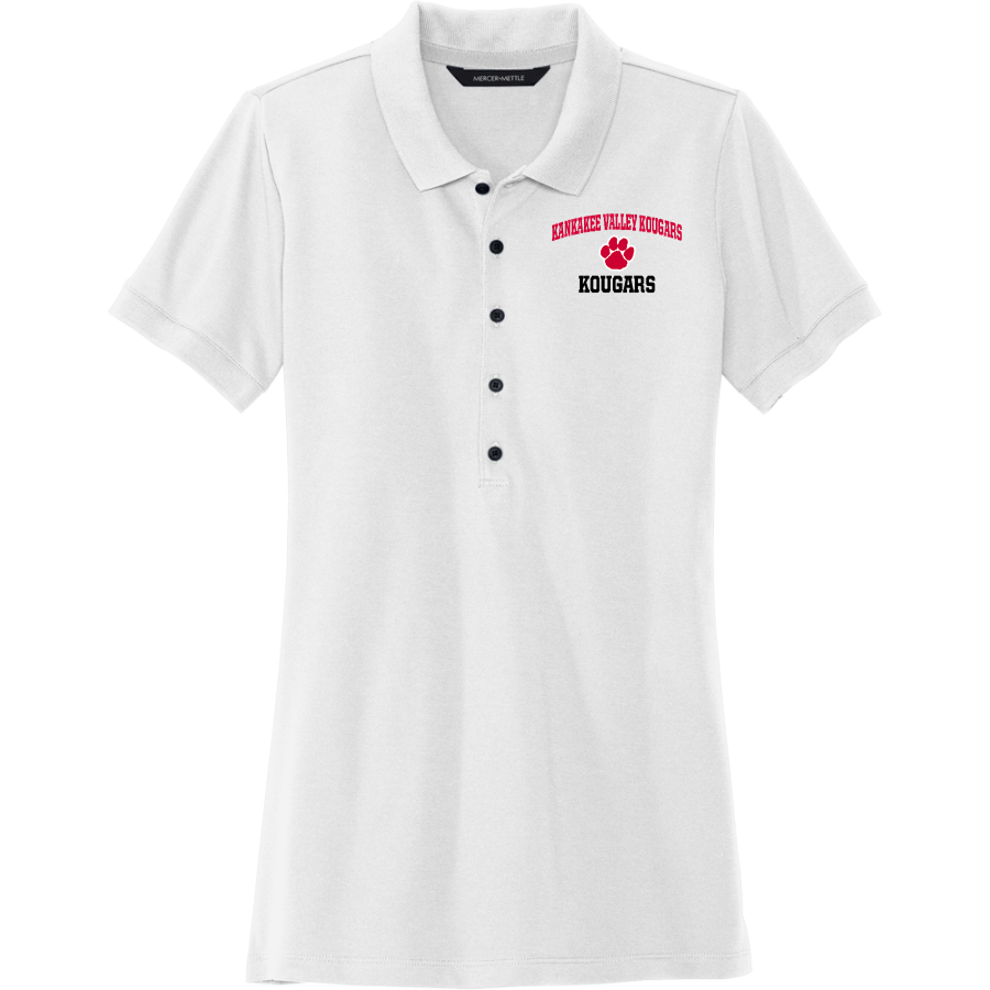 Kankakee Valley Kougars Kougars <span class="pdp-name-mascot">Kankakee Valley Kougars Kougars</span> Mercer+Mettle Women's Stretch Heavyweight Pique Polo