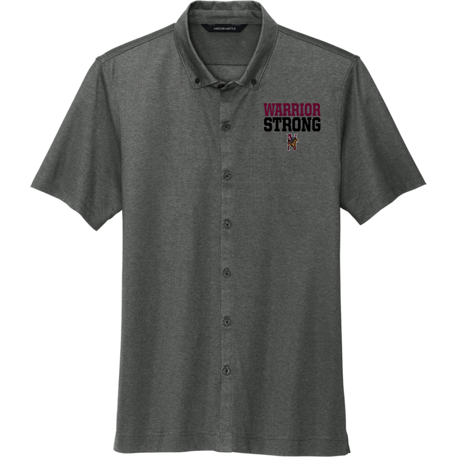 Nikolaevsk Warriors <span class="pdp-name-mascot">Nikolaevsk School Warriors</span> Mercer+Mettle Men's Stretch Pique Full-Button Polo