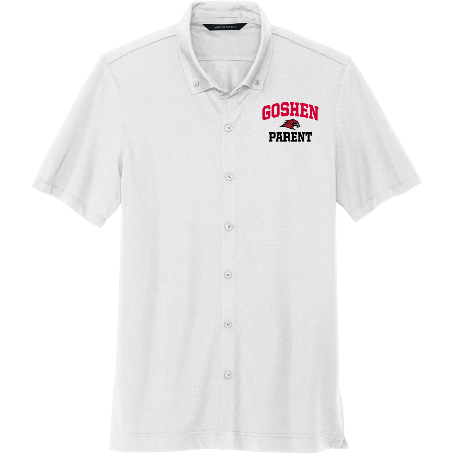 Goshen RedHawks <span class="pdp-name-mascot">Goshen RedHawks</span> Mercer+Mettle Men's Stretch Pique Full-Button Polo