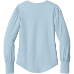Believe In You <span class="pdp-name-mascot">Believe In You</span> Mercer+Mettle Women's Stretch Jersey Long Sleeve Blouson Top Back Thumbnail