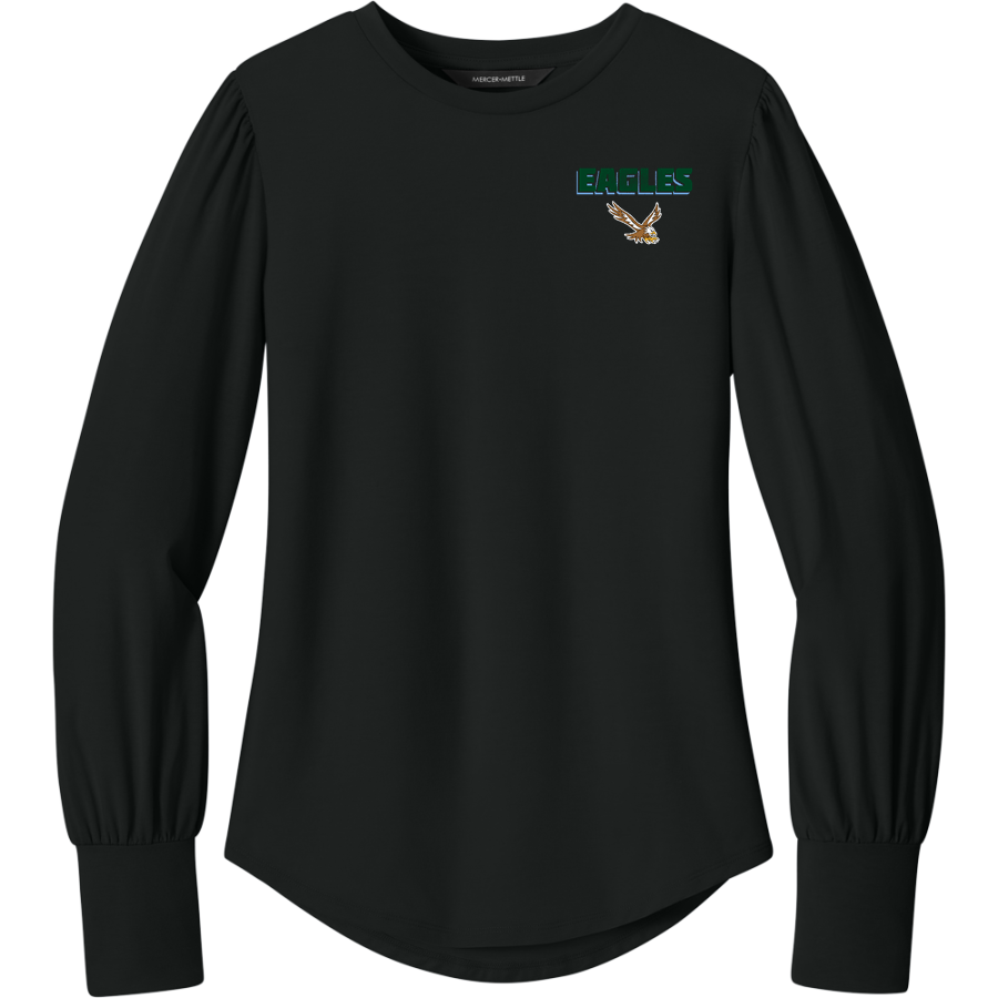 Evergreen Lutheran Eagles <span class="pdp-name-mascot">Evergreen Lutheran Eagles</span> Mercer+Mettle Women's Stretch Jersey Long Sleeve Blouson Top