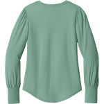 KENNEDY Vikings <span class="pdp-name-mascot">JOHN F KENNEDY MIDDLE SCHOOL Vikings</span> Mercer+Mettle Women's Stretch Jersey Long Sleeve Blouson Top Back Thumbnail