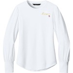 WM E GRADY VOC TECH SCHOOL FALCONS <span class="pdp-name-mascot">GRADY HIGH SCHOOL FALCONS</span> Mercer+Mettle Women's Stretch Jersey Long Sleeve Blouson Top Front Thumbnail