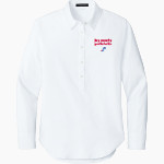 JAY COUNTY HIGH SCHOOL PATRIOTS Mercer+Mettle Women's Long Sleeve Modern Oxford Shirt Front Thumbnail