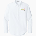 ATHENS HIGH SCHOOL RED HAWKS Mercer+Mettle Women's Long Sleeve Modern Oxford Shirt Front Thumbnail