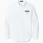 Lawrence University Vikings Online Store <span class="pdp-name-mascot">Lawrence</span> Mercer+Mettle Women's Long Sleeve Modern Oxford Shirt Front Thumbnail