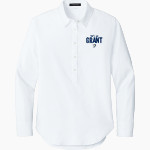 Grant Yankees <span class="pdp-name-mascot">Grant Yankees</span> Mercer+Mettle Women's Long Sleeve Modern Oxford Shirt Front Thumbnail