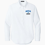 Roscoe Blue Devils Mercer+Mettle Women's Long Sleeve Modern Oxford Shirt Front Thumbnail