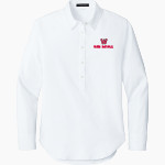 WILLISTON HIGH SCHOOL RED DEVILS Mercer+Mettle Women's Long Sleeve Modern Oxford Shirt Front Thumbnail