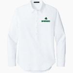 Bishop Feehan Shamrocks <span class="pdp-name-mascot">Bishop Feehan Shamrocks</span> Mercer+Mettle Women's Long Sleeve Modern Oxford Shirt Front Thumbnail