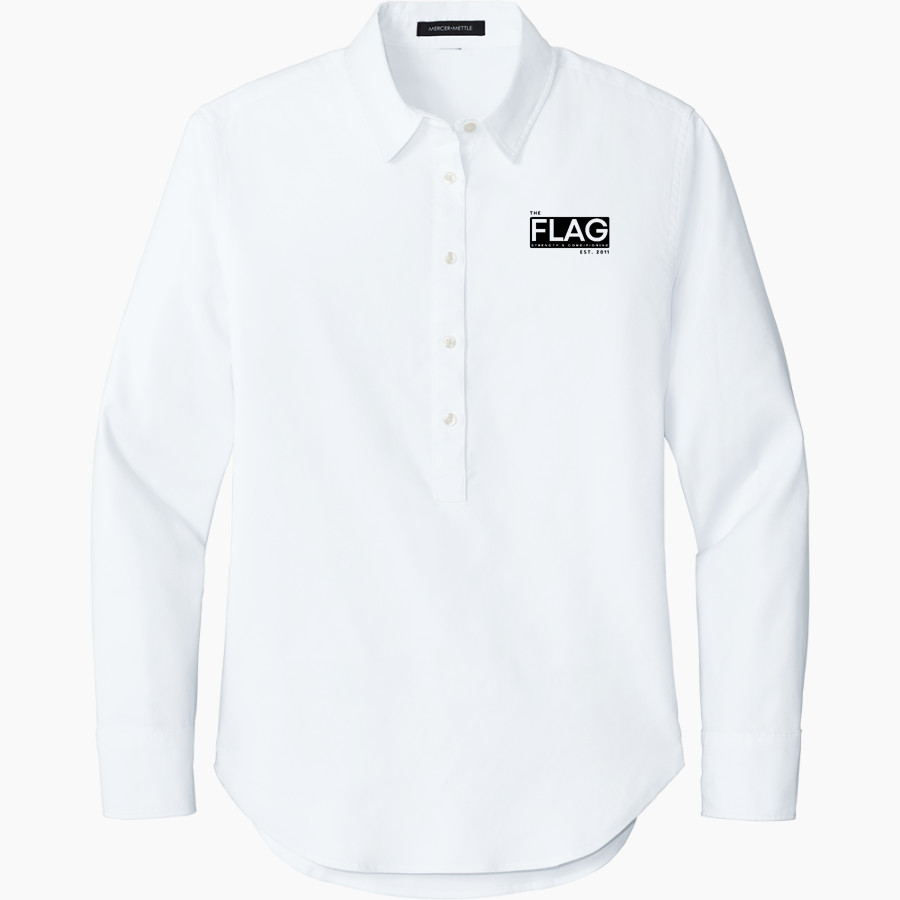 Black Flag Strength & Conditioning Black Flag Strength <span class="pdp-name-mascot">Black Flag Strength & Conditioning</span> Mercer+Mettle Women's Long Sleeve Modern Oxford Shirt