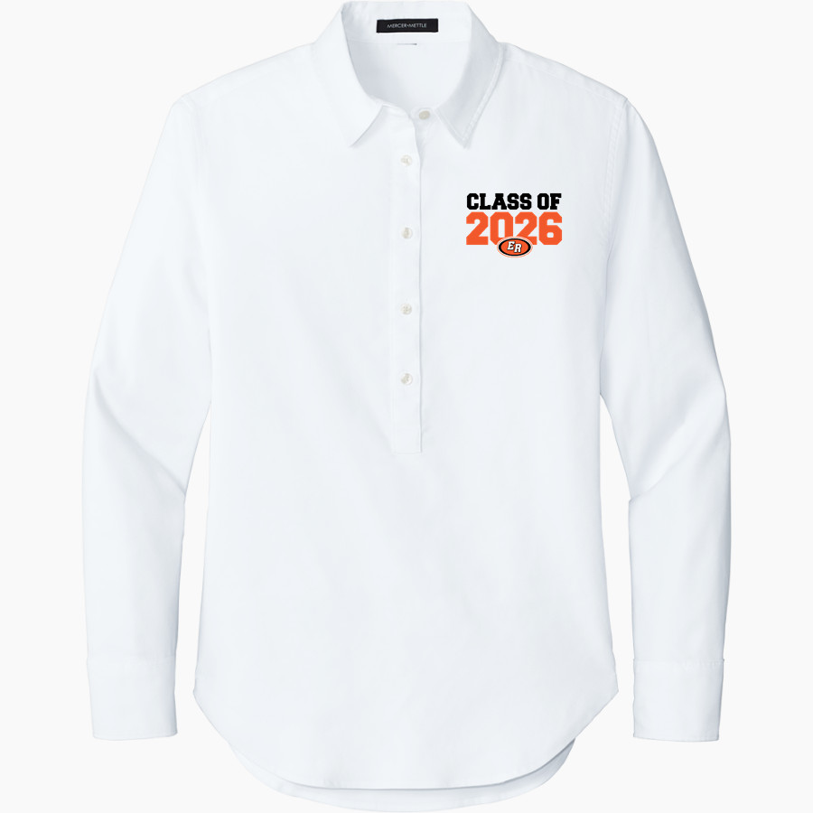 EAST RIDGE HIGH SCHOOL PIONEERS <span class="pdp-name-mascot">EAST RIDGE PIONEERS</span> Mercer+Mettle Women's Long Sleeve Modern Oxford Shirt