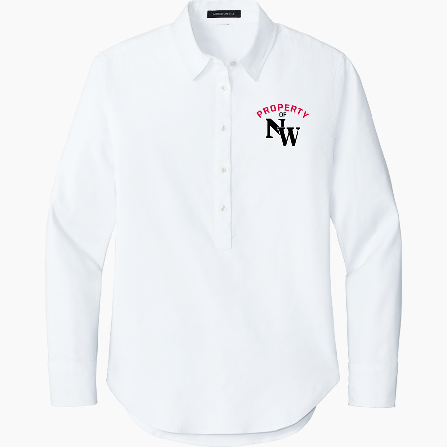 Northwest Mounties <span class="pdp-name-mascot">Northwest Mounties</span> Mercer+Mettle Women's Long Sleeve Modern Oxford Shirt