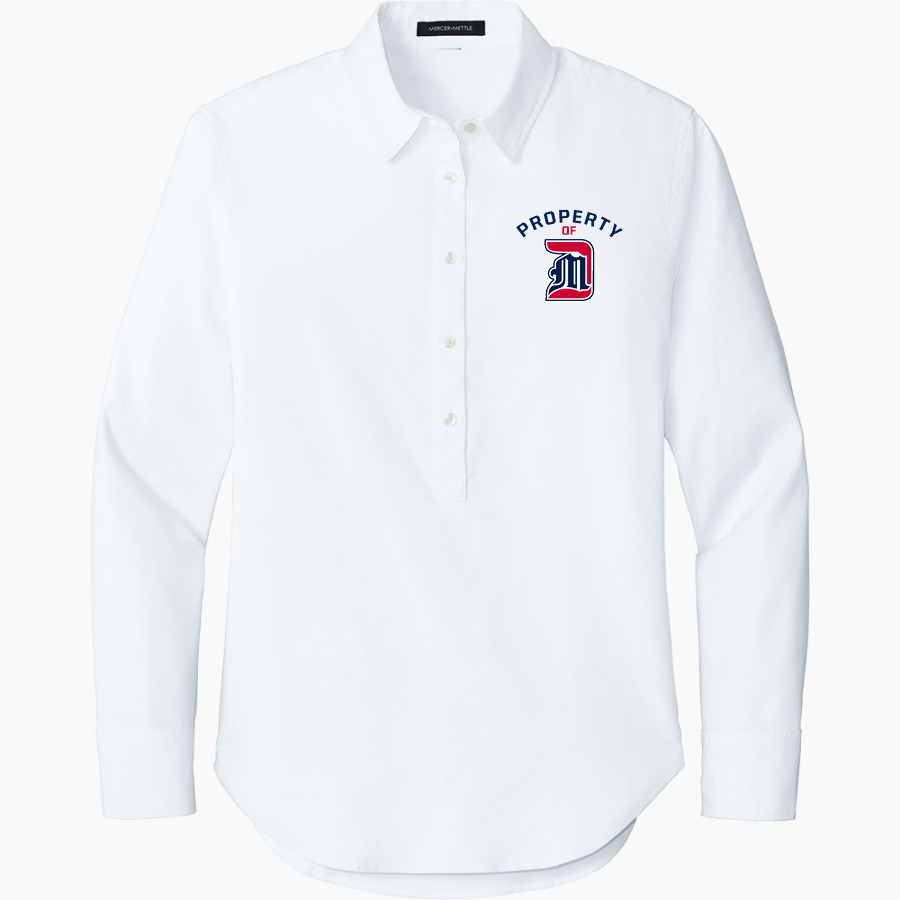 Detroit Mercy Titans Sideline Store <span class="pdp-name-mascot">UDM Titans</span> Mercer+Mettle Women's Long Sleeve Modern Oxford Shirt