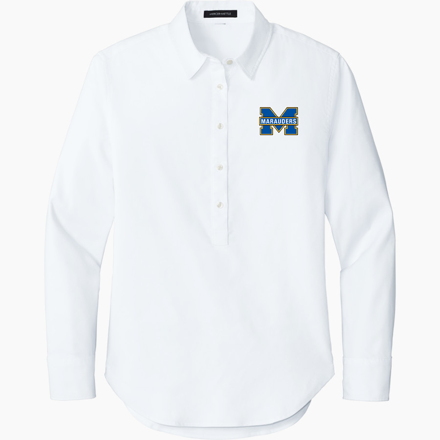 MIRA MESA HIGH SCHOOL MARAUDERS Mercer+Mettle Women's Long Sleeve Modern Oxford Shirt