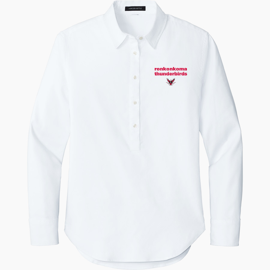 Ronkonkoma Thunderbirds Mercer+Mettle Women's Long Sleeve Modern Oxford Shirt