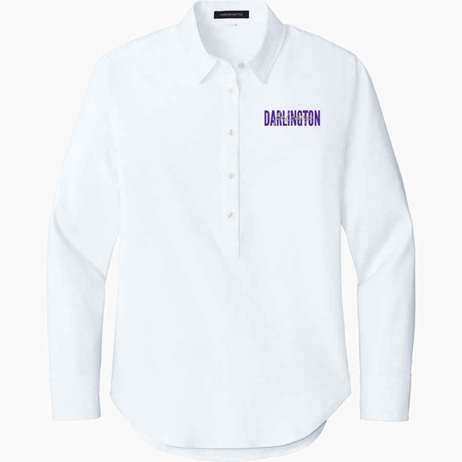 DARLINGTON HIGH SCHOOL FALCONS Mercer+Mettle Women's Long Sleeve Modern Oxford Shirt