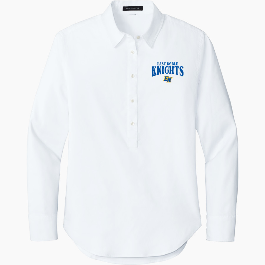 EAST NOBLE HIGH SCHOOL KNIGHTS <span class="pdp-name-mascot">EAST NOBLE KNIGHTS</span> Mercer+Mettle Women's Long Sleeve Modern Oxford Shirt