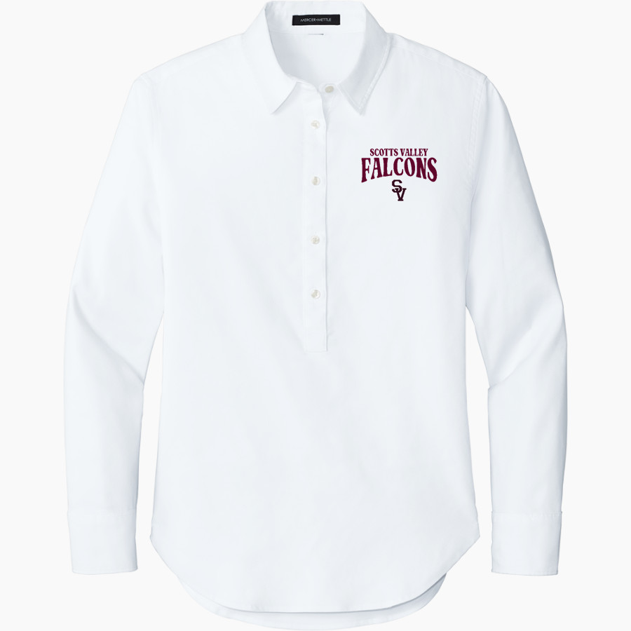 Scotts Valley Falcons <span class="pdp-name-mascot">Scotts Valley Falcons</span> Mercer+Mettle Women's Long Sleeve Modern Oxford Shirt