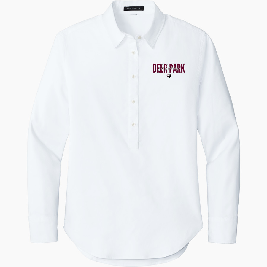 Deer Park Falcons <span class="pdp-name-mascot">Deer Park Falcons</span> Mercer+Mettle Women's Long Sleeve Modern Oxford Shirt