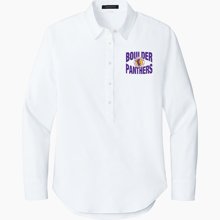 BOULDER HIGH SCHOOL PANTHERS <span class="pdp-name-mascot">BOULDER PANTHERS</span> Mercer+Mettle Women's Long Sleeve Modern Oxford Shirt